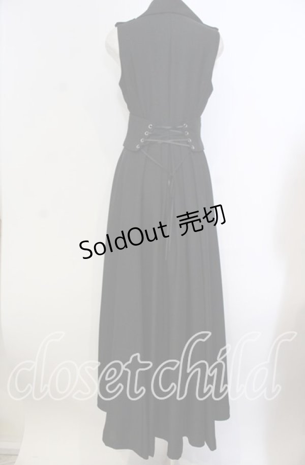 画像3: Moi-meme-Moitie / 衿ボタンフィッシュテールジレ 9号 ブラック O-25-11-19-034-MO-OP-IG-OS (3)