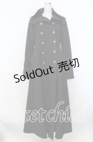 画像: ATELIER BOZ / バーグマントレンチコート  ブラック O-25-11-19-035-EL-CO-IG-OS