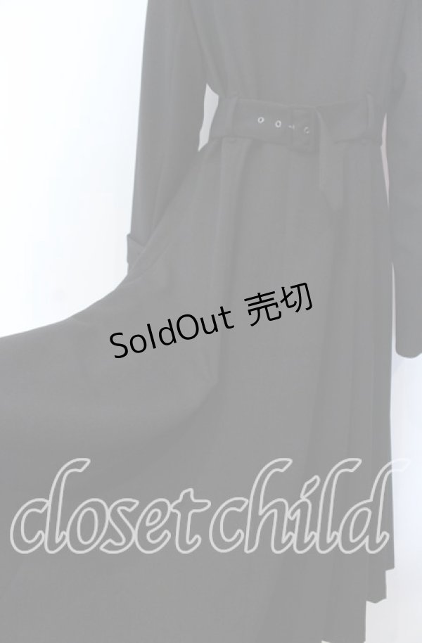 画像3: ATELIER BOZ / バーグマントレンチコート  ブラック O-25-11-19-035-EL-CO-IG-OS (3)