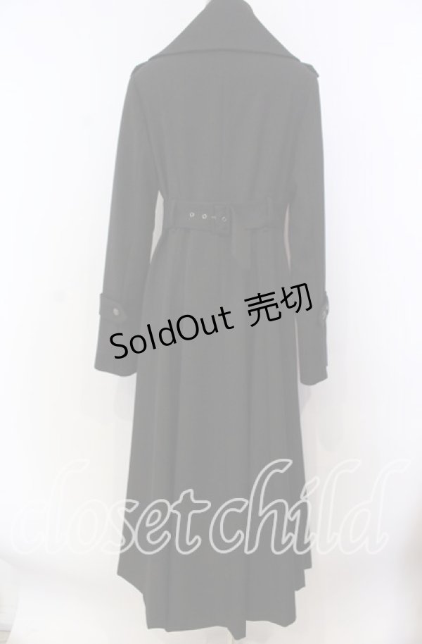 画像4: ATELIER BOZ / バーグマントレンチコート  ブラック O-25-11-19-035-EL-CO-IG-OS (4)