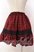 画像2: MARBLE / レースリボン飾りチュール入りレイヤードスカート  レッドチェック×ブラック O-25-11-19-038-GO-SK-IG-OS (2)
