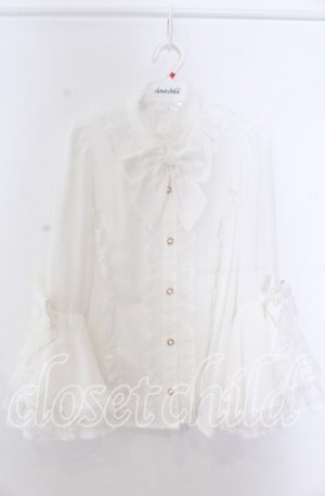 画像: axes femme kawaii / 姫袖7分丈ブラウス M シロ O-25-11-19-049-AX-BL-OW-OS