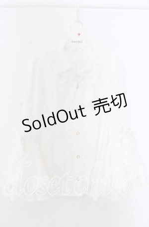 画像: axes femme kawaii / 姫袖7分丈ブラウス M シロ O-25-11-19-049-AX-BL-OW-OS