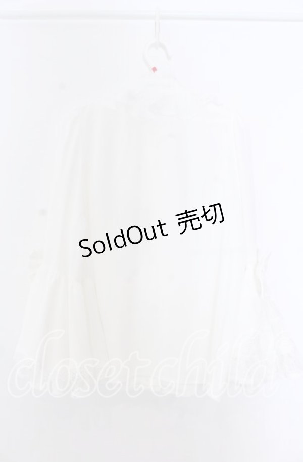 画像2: axes femme kawaii / 姫袖7分丈ブラウス M シロ O-25-11-19-049-AX-BL-OW-OS (2)