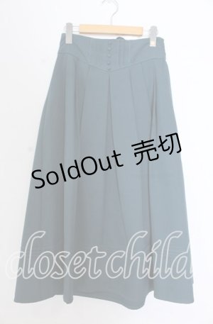 画像: axes femme / クラシカルスカート L グリーン O-25-11-19-050-AX-SK-OW-OS