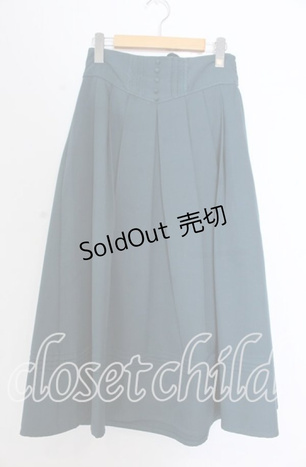 画像1: axes femme / クラシカルスカート L グリーン O-25-11-19-050-AX-SK-OW-OS (1)