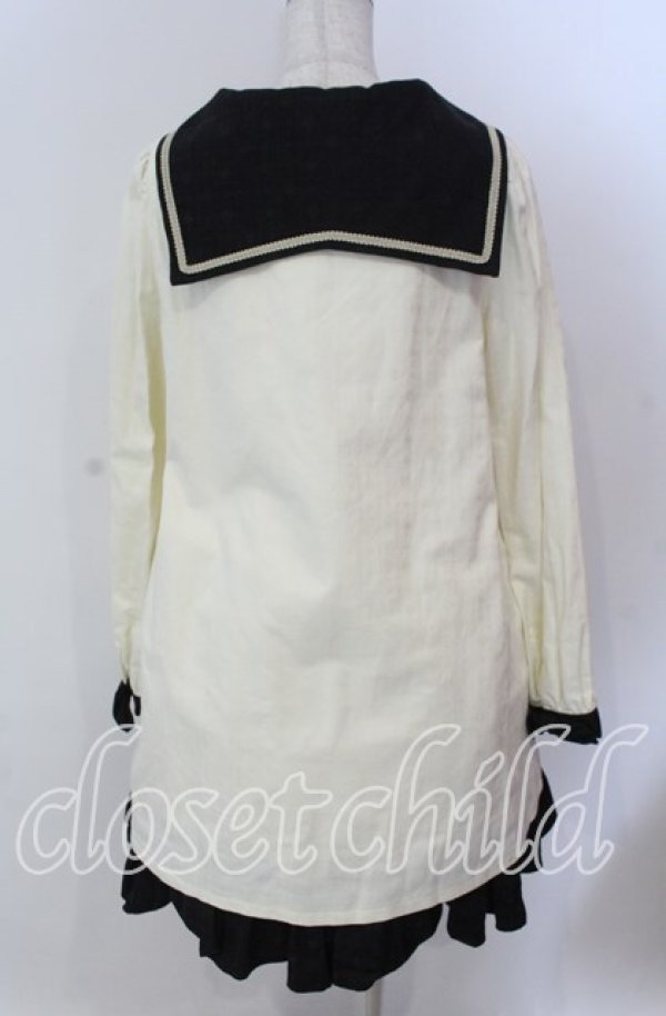 画像6: PUTUMAYO / テイルズオブベルセリアコラボ　ライフィセット・セーラーワンピ  ホワイト×ブラック O-25-11-19-007-PT-OP-IG-ZT130 (6)