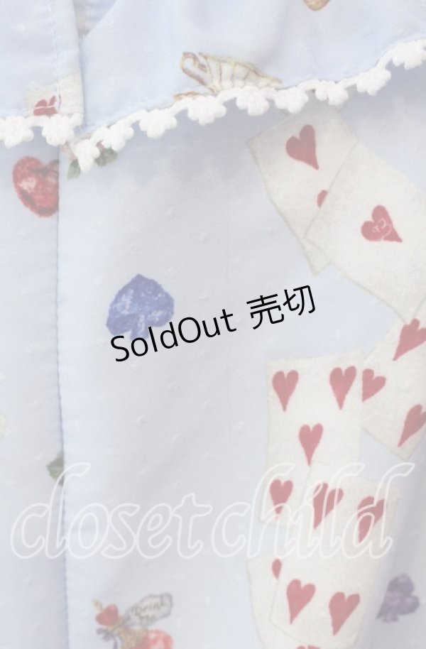 画像4: BABY,THE STARS SHINE BRIGHT / Alice in the Crystal Palace柄ワンピース  サックス O-25-11-19-011-BA-OP-OW-OS (4)