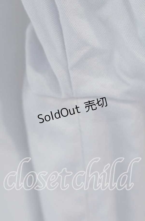 画像2: metamorphose / 胸切りかえティアードワンピース  サックス O-25-11-19-012-ME-OP-IG-OS (2)