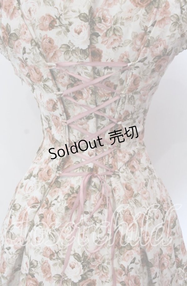 画像4: Mary Magdalene / エグランティーヌワンピース  生成り×ピンク O-25-11-19-013-CL-OP-IG-OS (4)