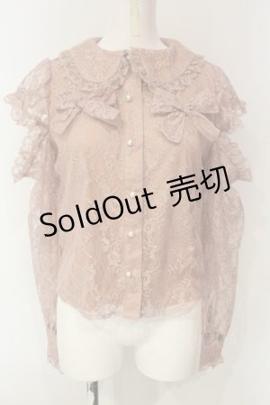 画像: Swankiss / PI ribbon lacy B/L ブラウス  ピンク O-25-01-20-017-CA-BL-IG-OS
