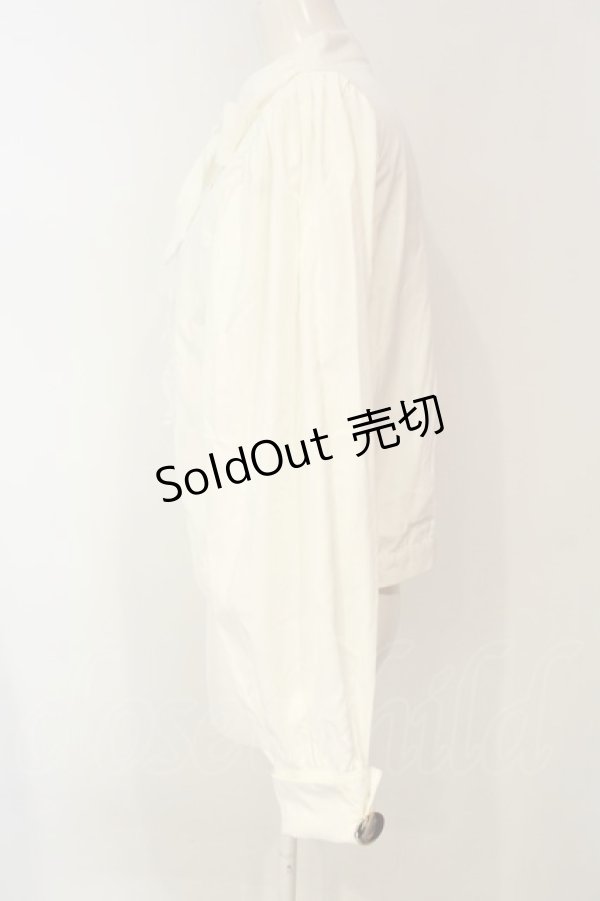 画像3: Swankiss / classic ribbon B/L ブラウス  シロ O-25-01-20-021-CA-BL-IG-OS (3)