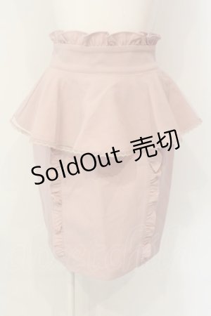画像: Honey Cinnamon / チュールレイヤードペプラムスカート  ピンク O-25-01-20-024-LO-SK-IG-OS
