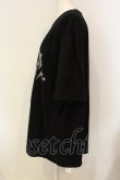 画像2: REFLEM / ラインストーンロゴ半袖Tシャツ F ブラック O-25-01-21-059-PU-TO-OW-ZT280 (2)