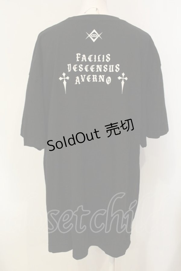 画像3: REFLEM / ラインストーンロゴ半袖Tシャツ F ブラック O-25-01-21-059-PU-TO-OW-ZT280 (3)