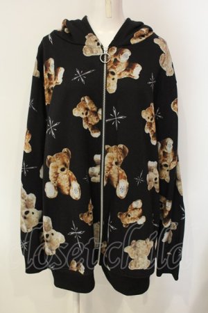 画像: TRAVAS TOKYO / Myriad of bears ZIP Hoodie F ブラック O-25-01-21-060-PU-TO-OW-ZI