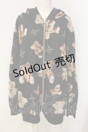 画像: TRAVAS TOKYO / Myriad of bears ZIP Hoodie F ブラック O-25-01-21-060-PU-TO-OW-ZI