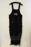 画像1: REFLEM / 2WAYボンテージスウェットカーゴオーバーオール F ブラック O-25-01-21-088-PU-OP-OW-ZT441 (1)