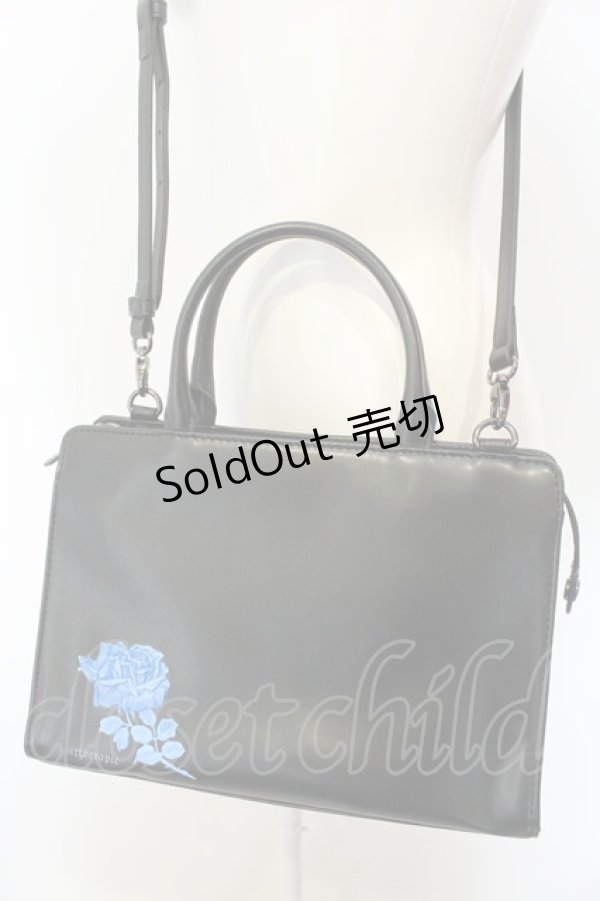 画像1: artherapie / フィセルローズ2WAYバッグ  ブラック×ブルー O-25-01-22-004-GO-BG-OW-ZT273 (1)