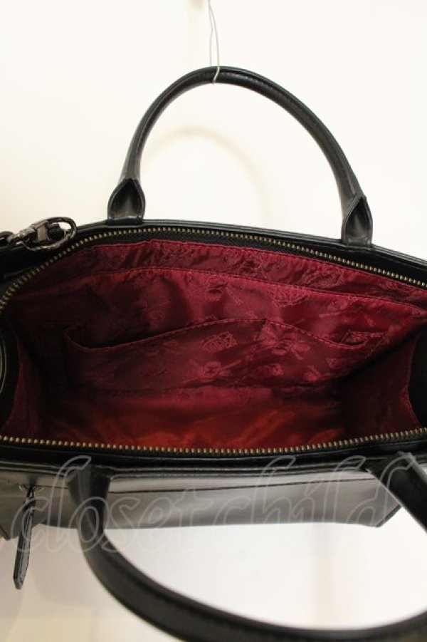 画像7: artherapie / フィセルローズ2WAYバッグ  ブラック×ブルー O-25-01-22-004-GO-BG-OW-ZT273 (7)