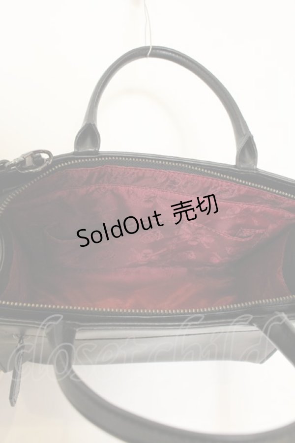 画像7: artherapie / フィセルローズ2WAYバッグ  ブラック×ブルー O-25-01-22-004-GO-BG-OW-ZT273 (7)