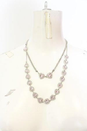 画像: Swankiss / SX heart line N/C ネックレス  シルバー×ピンク O-25-01-22-006-CA-AC-IG-OS