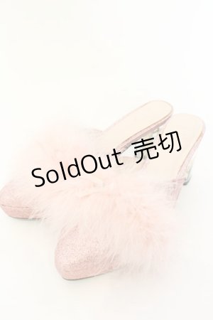 画像: Swankiss / doll fancy suger mule シューズ L ピンク O-25-01-22-007-CA-SH-IG-ZT-K002