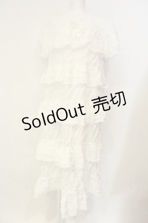 画像: PINK HOUSE / フリルいっぱいワンピース  シロ O-25-01-23-008-LO-OP-IG-OS