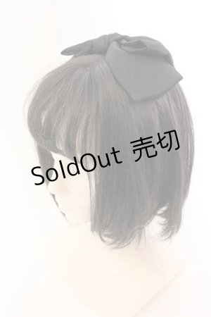 画像: axes femme / サテンリボンカチューシャ  クロ O-25-01-24-012-AX-AC-OW-OS