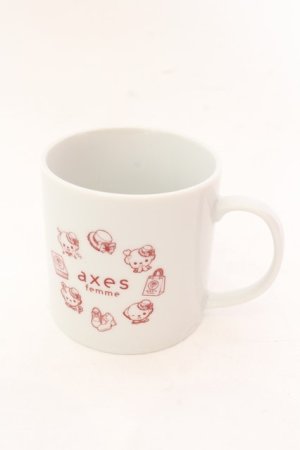 画像: axes　femme / シュシュちゃん柄マグカップ  シロ O-25-01-24-039-LO-ZA-OW-OS