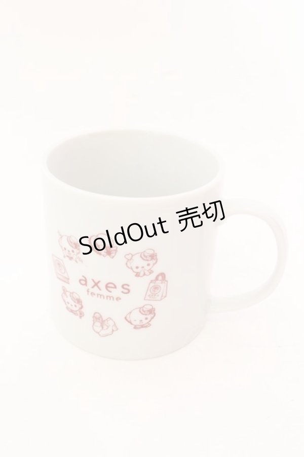画像1: axes　femme / シュシュちゃん柄マグカップ  シロ O-25-05-27-1060-LO-ZA-OW-ZT-W001 (1)