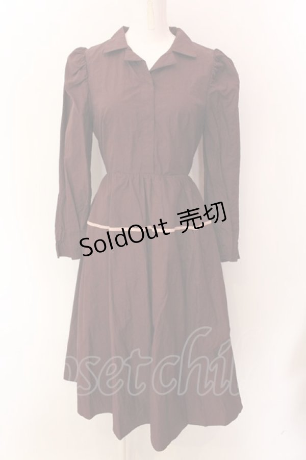 画像1: LEBECCA boutique / 切り開きにいくワンピース F バーガンディ O-25-01-25-065-EL-OP-OW-OS (1)