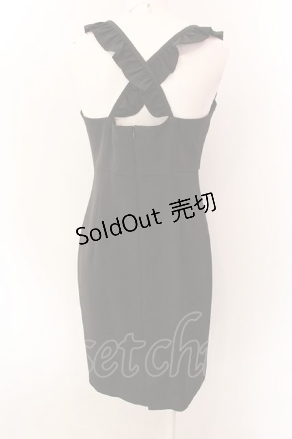 画像3: 【SALE】EATME / ハイウエストフリルジャンパースカート M クロ O-25-01-25-066-LO-OP-OW-ZT091 (3)