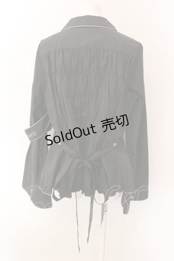 画像3: metamorphose / 【プラスサイズ】Little Nurse 長袖ブラウス 2 クロ O-25-01-26-028-ME-BL-OW-OS (3)