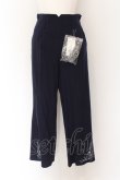 画像1: axes femme / 裾刺繍麻調パンツ M コン O-25-01-26-085-AX-PA-OW-ZY (1)