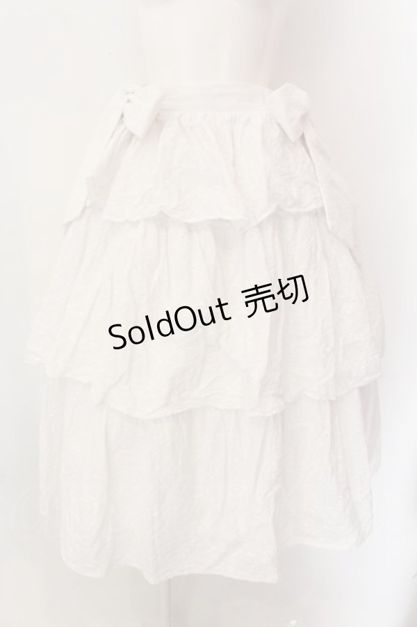 画像1: axes femme kawaii / コットンレーススカート M シロ O-25-01-26-009-AX-SK-OW-OS (1)