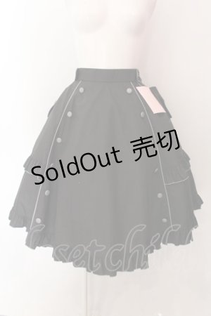 画像: metamorphose / 【プラスサイズ】Little Nurse フリルスカート 2 クロ O-25-01-26-002-ME-SK-OW-OS
