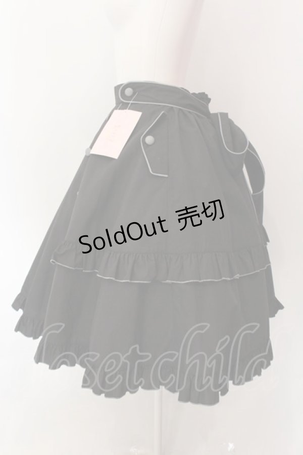 画像2: metamorphose / 【プラスサイズ】Little Nurse フリルスカート 2 クロ O-25-01-26-002-ME-SK-OW-OS (2)