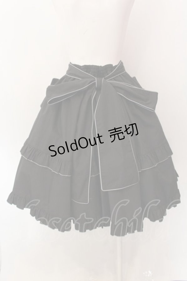 画像3: metamorphose / 【プラスサイズ】Little Nurse フリルスカート 2 クロ O-25-01-26-002-ME-SK-OW-OS (3)