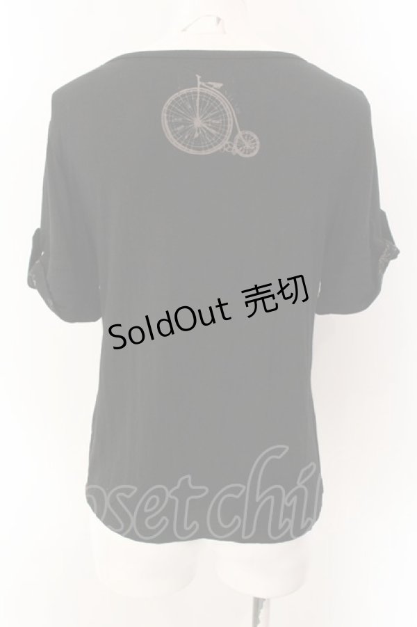 画像3: STEAM / ナポレオンTシャツ  ブラック×ブラウン O-25-01-27-1013-HN-TS-IG-ZY (3)