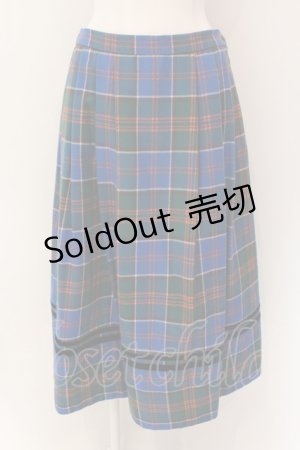 画像: Jane Marple / Tartan check cocoon skirt スカート M グリーン O-25-01-28-044-JM-SK-IG-ZT075