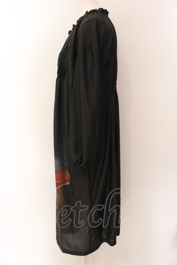 画像4: Jane Marple / Holy nocturnes smock dress ドレス M クロ O-25-01-28-048-JM-OP-IG-ZT236 (4)
