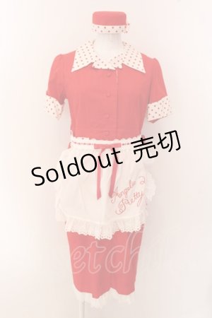 画像: Angelic Pretty / MilkshakeワンピースSet  アカ×シロ O-25-01-28-012-AP-OP-IG-OS