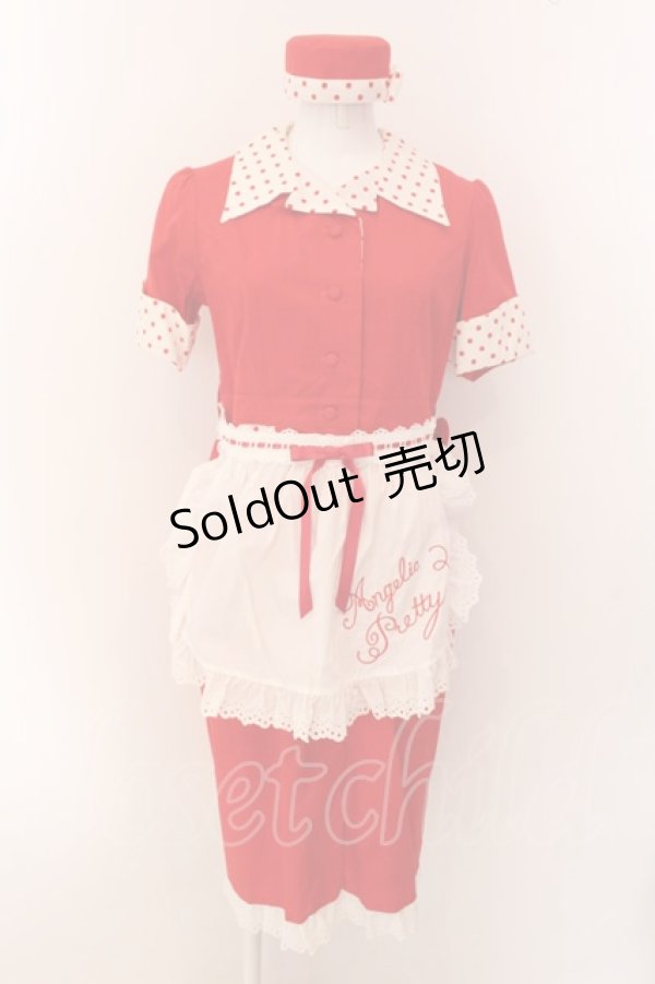 画像1: Angelic Pretty / MilkshakeワンピースSet  アカ×シロ O-25-01-28-012-AP-OP-IG-OS (1)