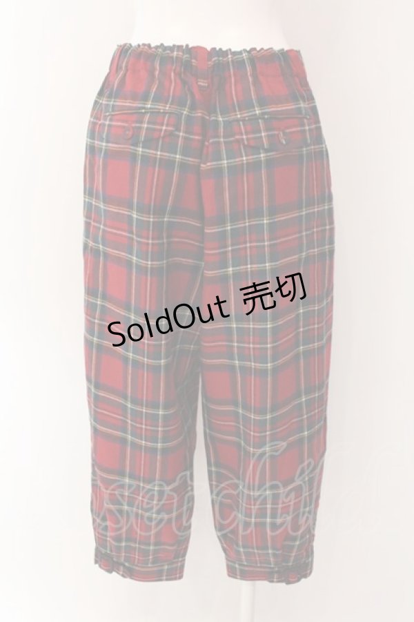 画像3: Jane Marple Dans Le Salon / ウールタータンチェックニッカボッカーズ M アカ O-25-01-28-002-JM-PA-IG-ZT064 (3)