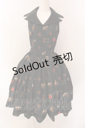 画像: ATELIER PIERROT / Royal Crownベストワンピース  ブラック O-25-01-28-019-EL-OP-IG-OS