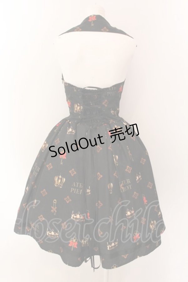 画像4: ATELIER PIERROT / Royal Crownベストワンピース  ブラック O-25-01-28-019-EL-OP-IG-OS (4)
