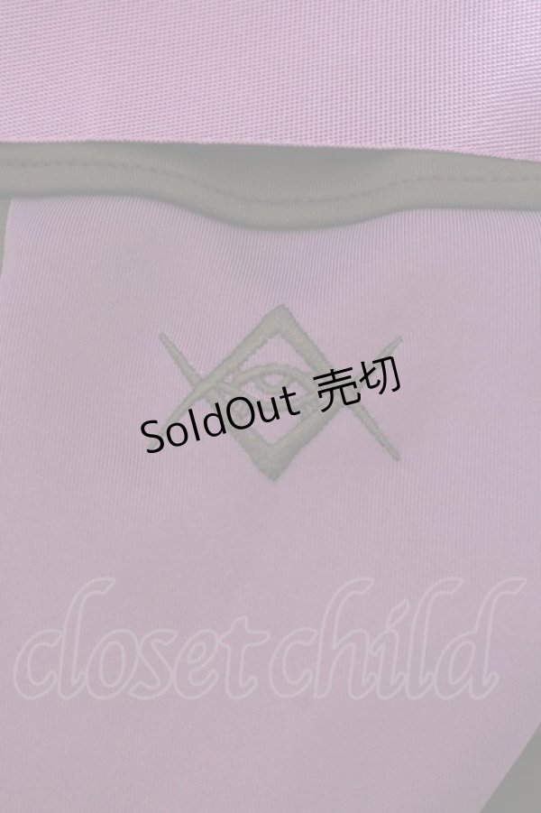 画像4: REFLEM / サイバー切り替えボリュームネック半袖ジャージパーカー  ブラック×パープル O-25-01-29-033-PU-TO-IG-ZY (4)