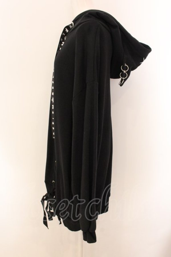REFLEM / ネコ耳レースアップパーカー F ブラック O-25-01-29-036-PU-TO-YM-OS - closet child  オンラインショップ