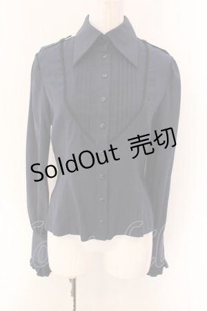 画像: ATELIER BOZ / ハーヴィーブラウス  ネイビー O-25-01-29-008-EL-BL-OW-ZS